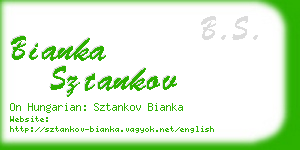 bianka sztankov business card